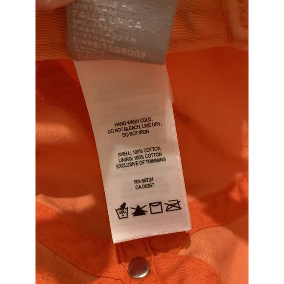 Columbia Sportswear Patch Womens Orange Adjustable Strapback Hat Size O/S - Picture 8 of 9